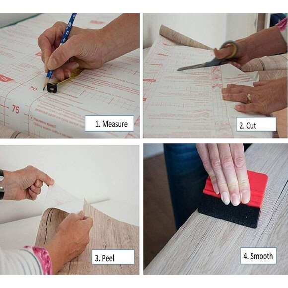 2PK Decorative Self-Adhesive Film, Maple Wood, 17" x 78" Roll d-c-fix 346-0219- - Picture 5 of 6